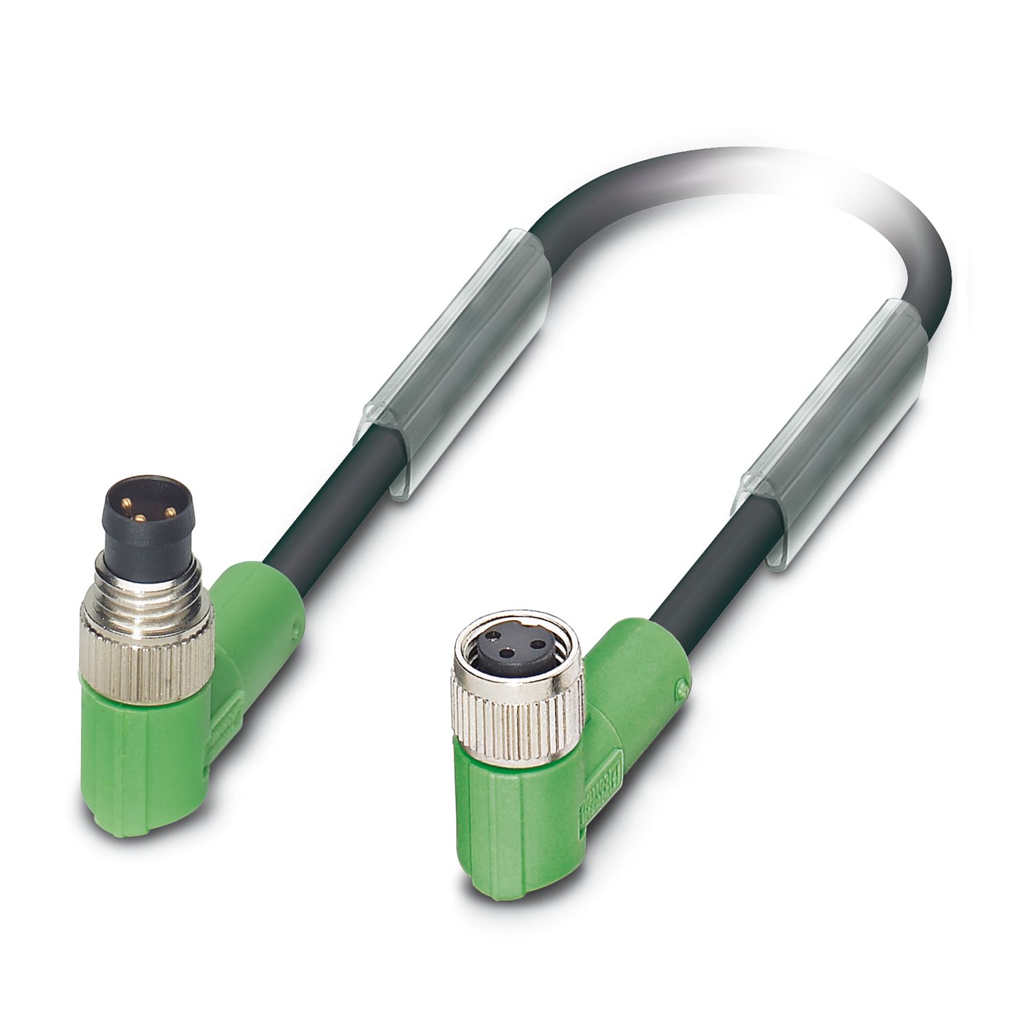 Phoenix Contact Male 3 way M8 to Female 3 way M8 Sensor Actuator Cable, 1.5 m
