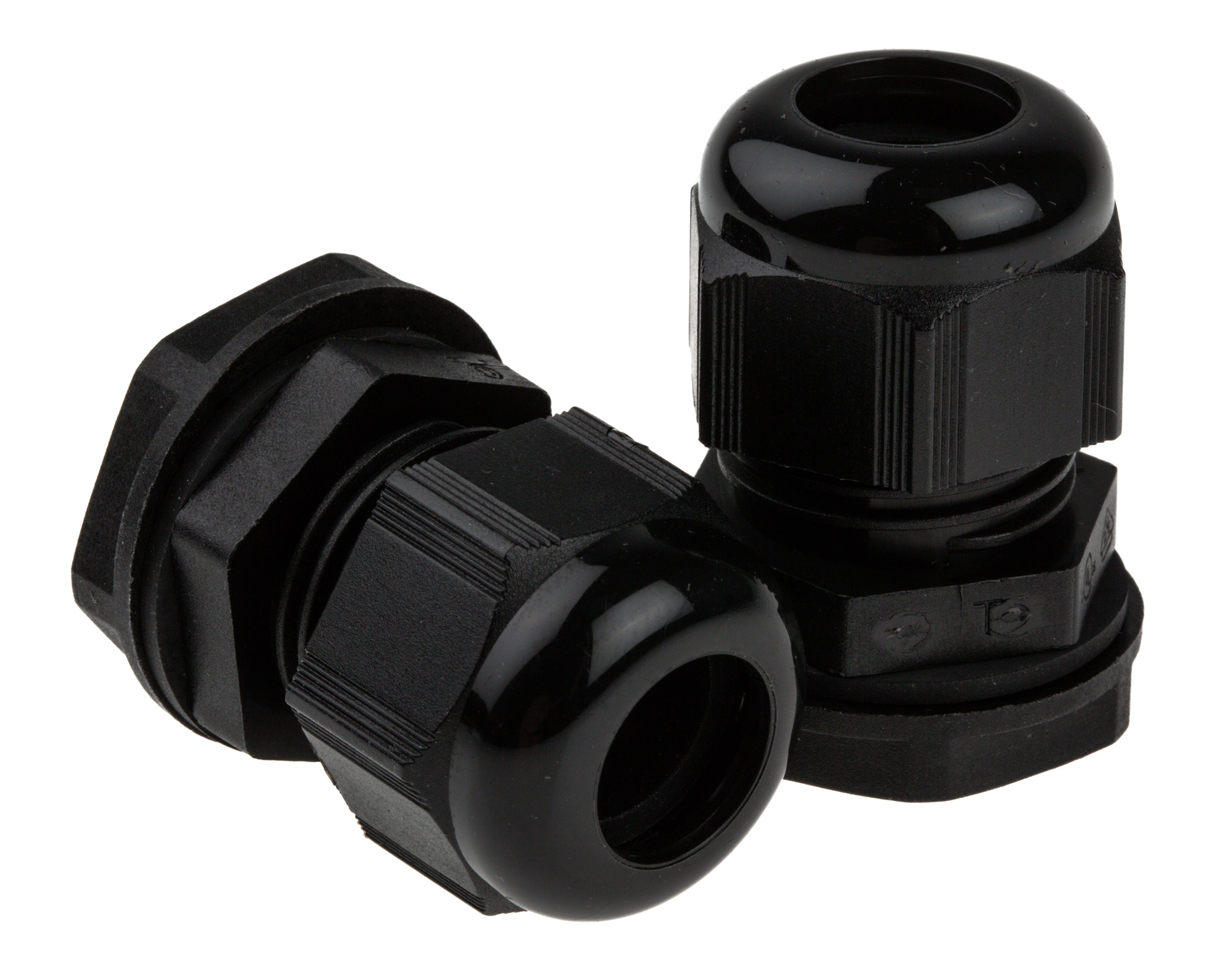 Alpha Wire FIT Wire Management Series Black PA 6 Cable Gland, M20 Thread, 6mm min., 12mm max., IP66, IP68