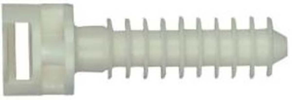 MECATRACTION White Cable Tie Mount