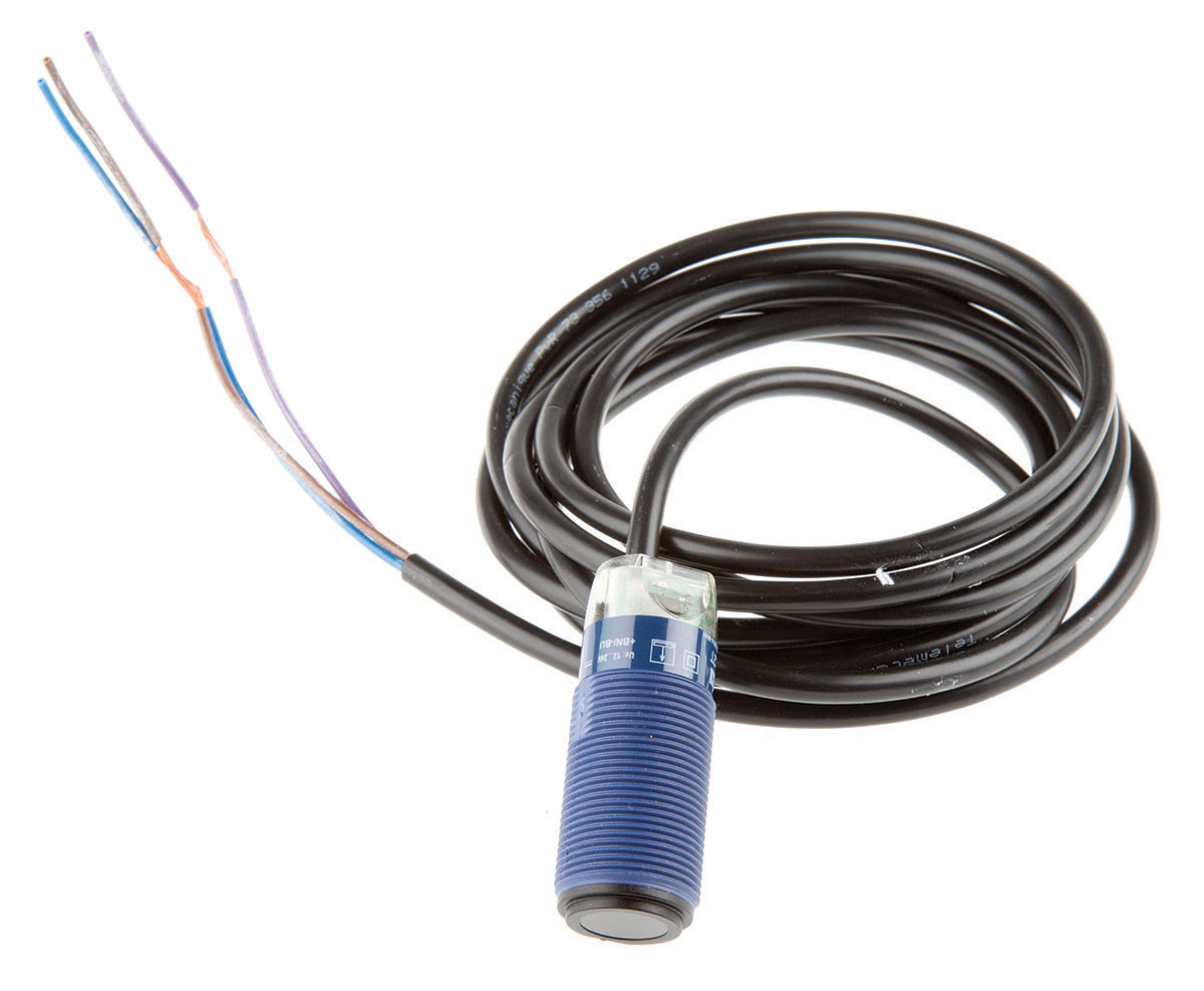 Telemecanique Sensors Through Beam Photoelectric Sensor, Barrel Sensor, 15 m Detection Range
