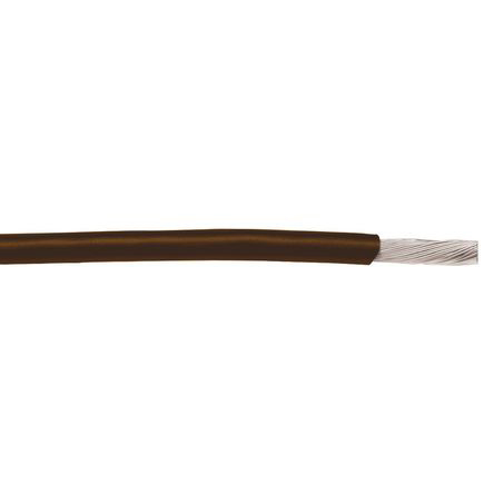 Alpha Wire Hook-up Wire PVC Series Brown 0.33 mm² Hook Up Wire, 22 AWG, 1/0.64 mm, 30m, PVC Insulation, 3051/1 BR005