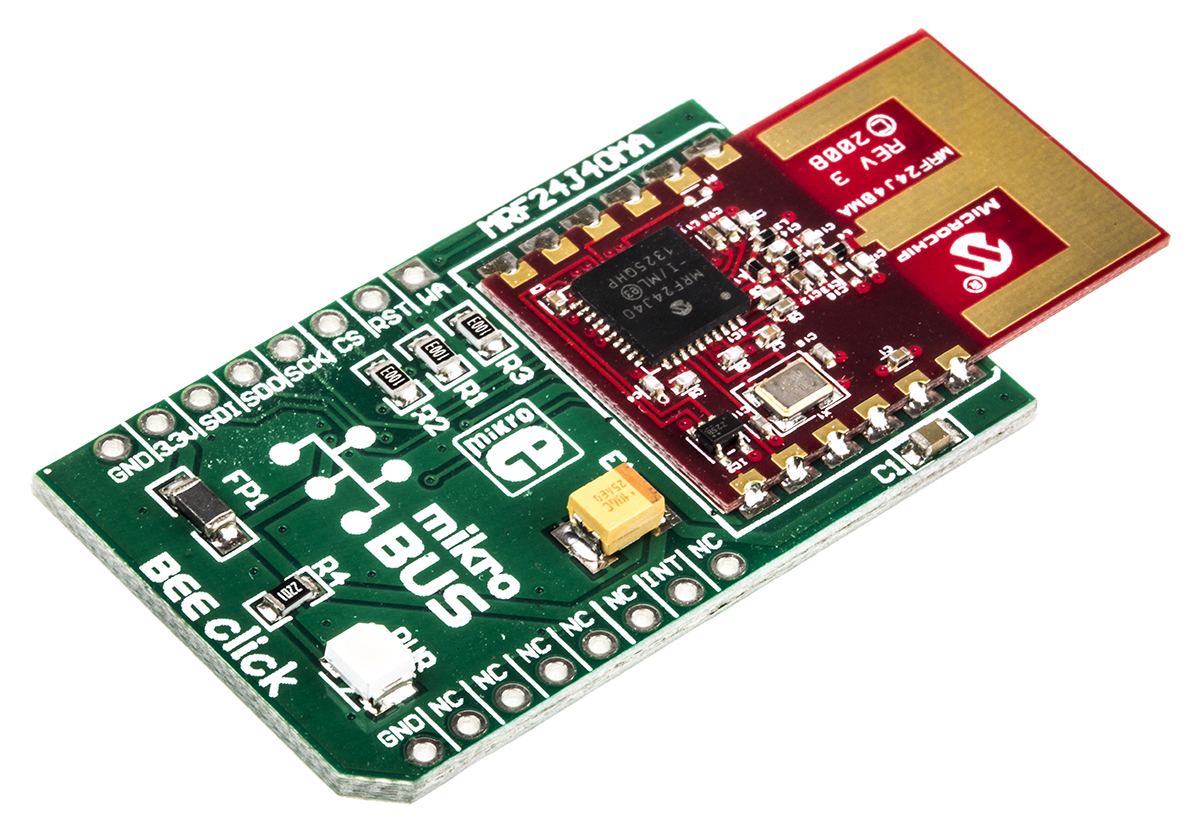 MikroElektronika BEE click MRF24J40MA ZigBee mikroBus Click Board 2.4GHz MIKROE-987