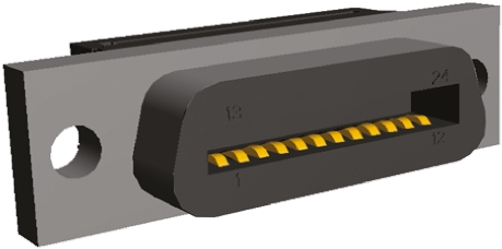 TE Connectivity 24-Way IDC Connector Socket for Cable Mount, 2-Row