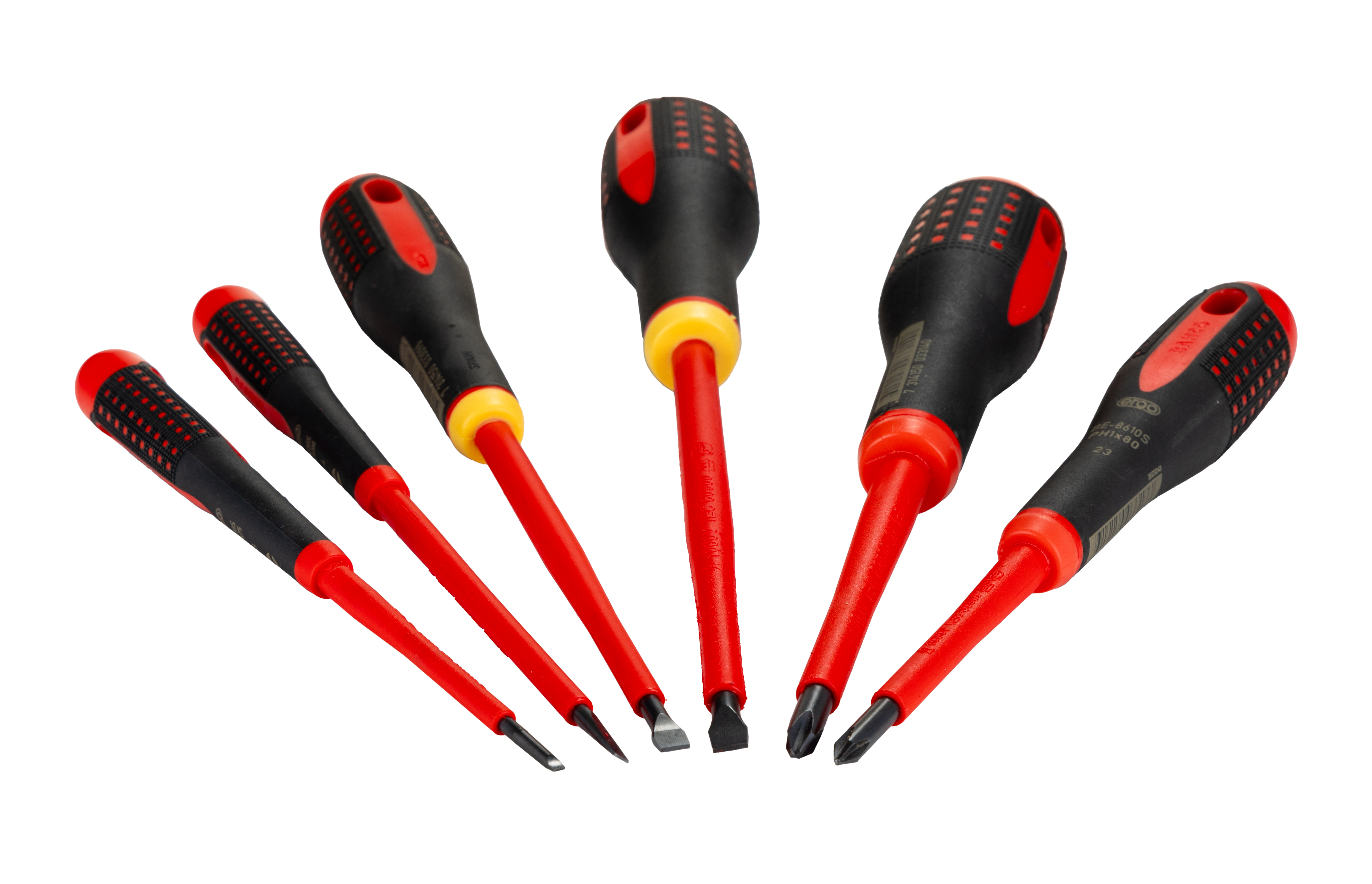 Bahco Phillips, Slotted Insulated Screwdriver Set, 7-Piece