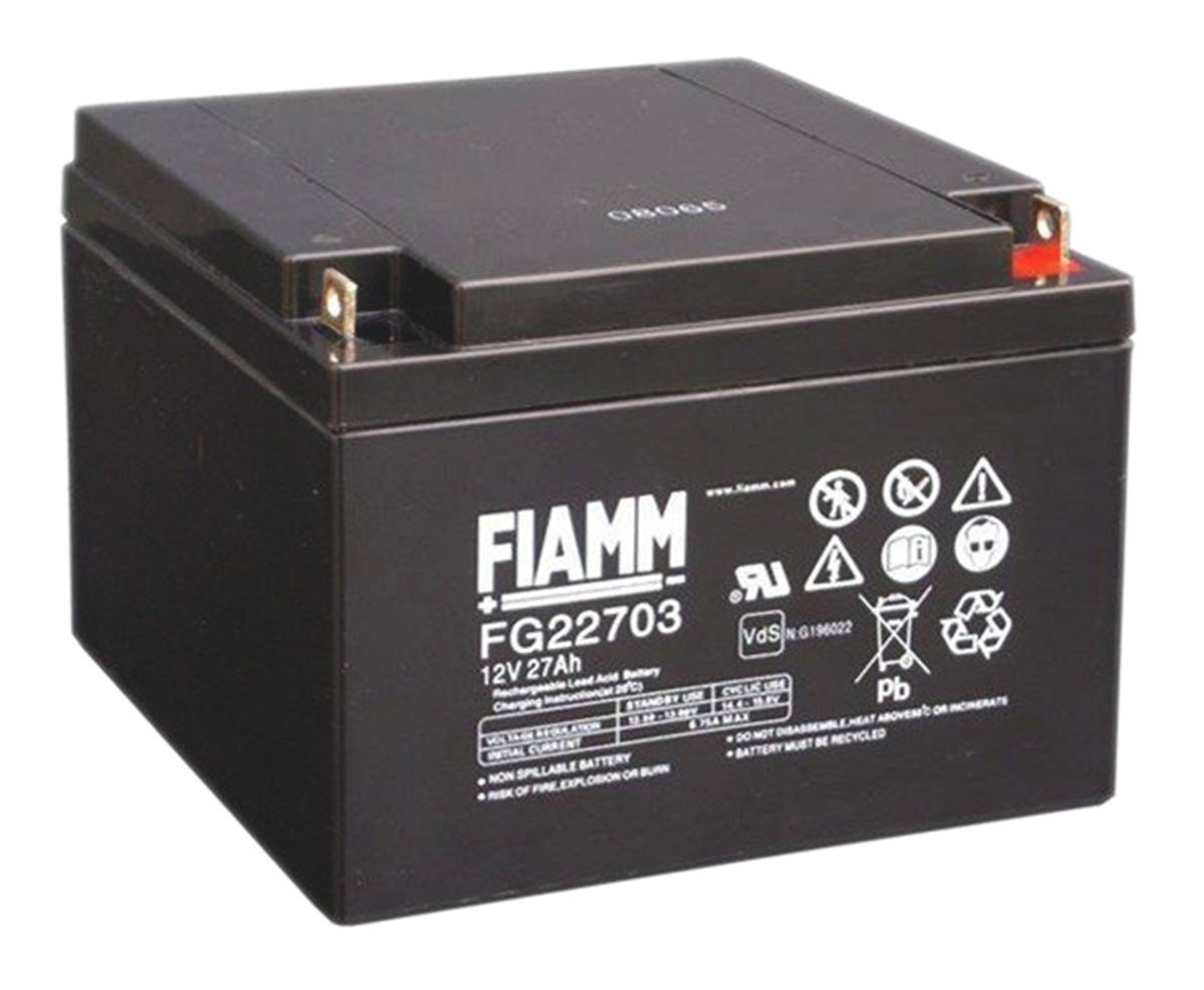 Fiamm 12V M5 Sealed Lead Acid Battery, 27Ah