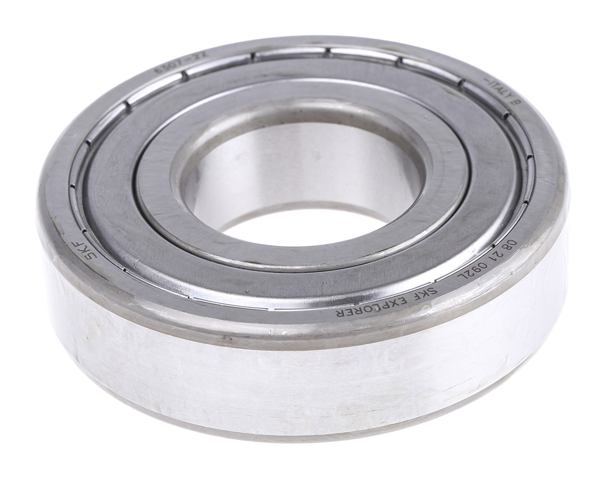 SKF 6307-2Z 1 Row Ball Bearing - 35 mm ID, 80 mm OD