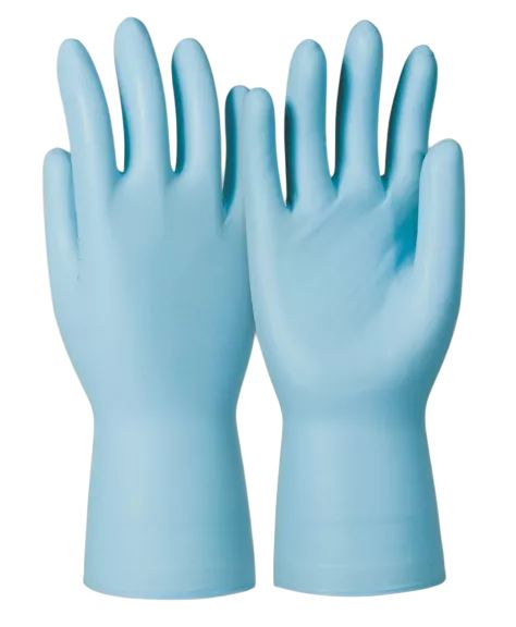 Honeywell Safety Dermatril P 743 Blue Powder-Free Nitrile Disposable Gloves, Size 9, 50Gloves per Pack