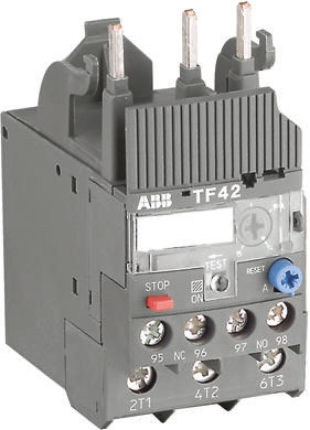ABB TF42 Thermal Overload Relay 1NO + 1NC, 0.74 → 1 A F.L.C, 1 A Contact Rating, 2 W, 3P, AF Range