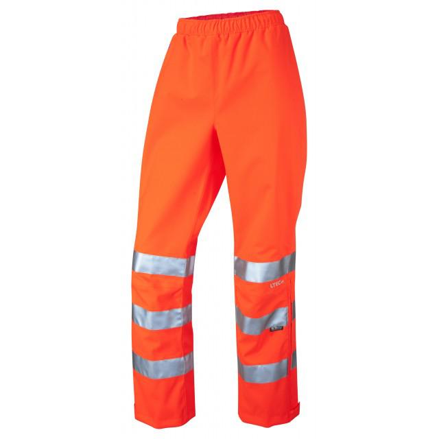 Leo Workwear LL02-O Orange Hi Vis Trouser Breathable 62 to 68 cm XS