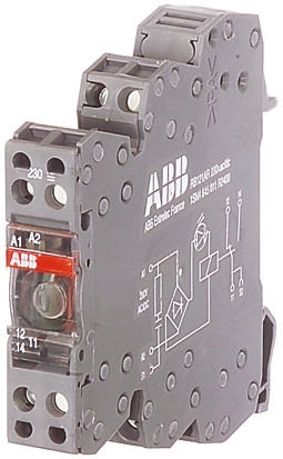 ABB R600 Series Interface Relay, DIN Rail Mount, 110V ac/dc Coil, DPDT, 6A Load