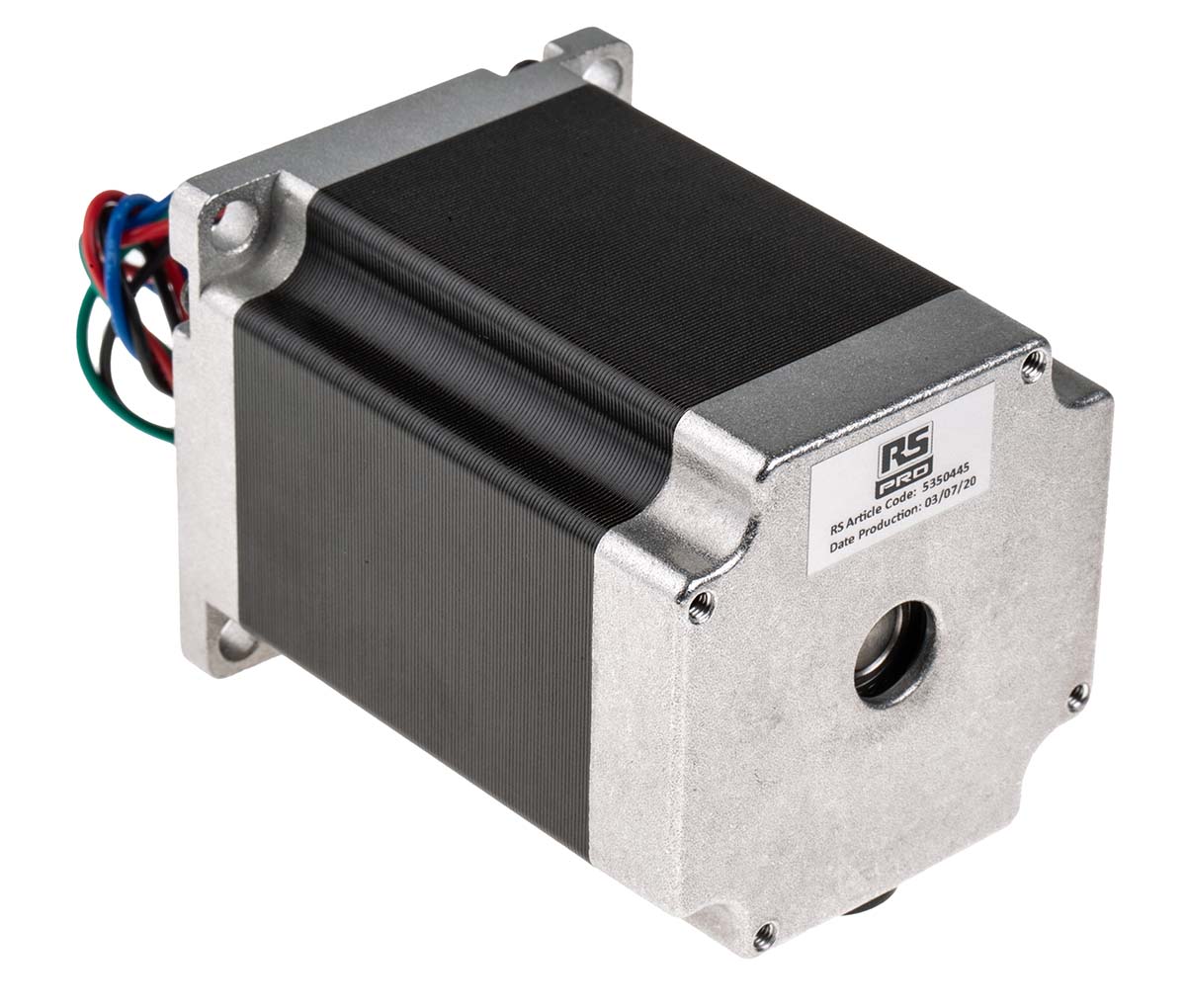 RS PRO Hybrid, Permanent Magnet Stepper Motor, 1.89Nm Torque, 3.2 V, 1.8°, 56.4 x 56.4mm Frame, 6.35mm Shaft