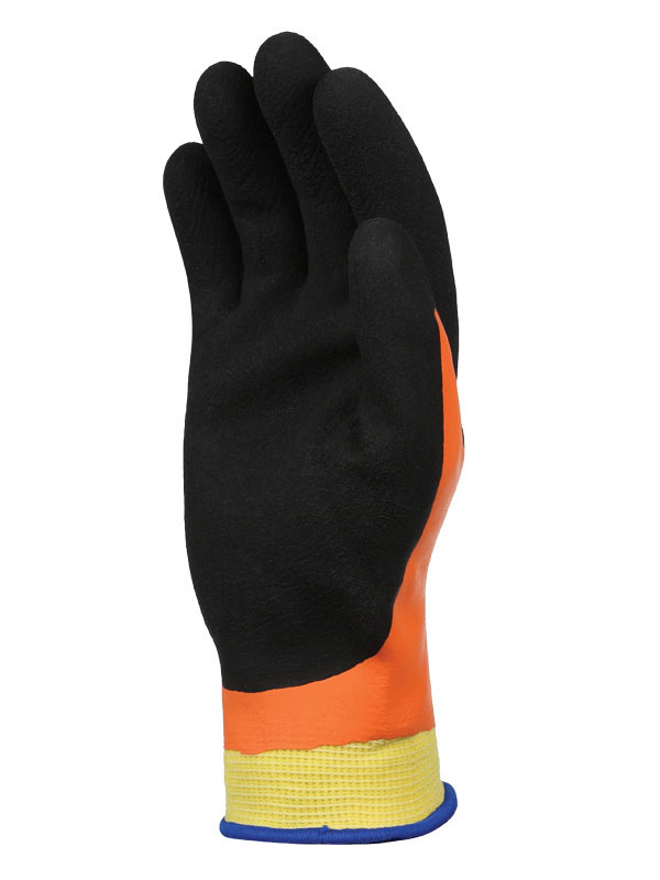 Showa 406 Orange Nylon, Polyester Work Gloves, Size 9, Latex Coating