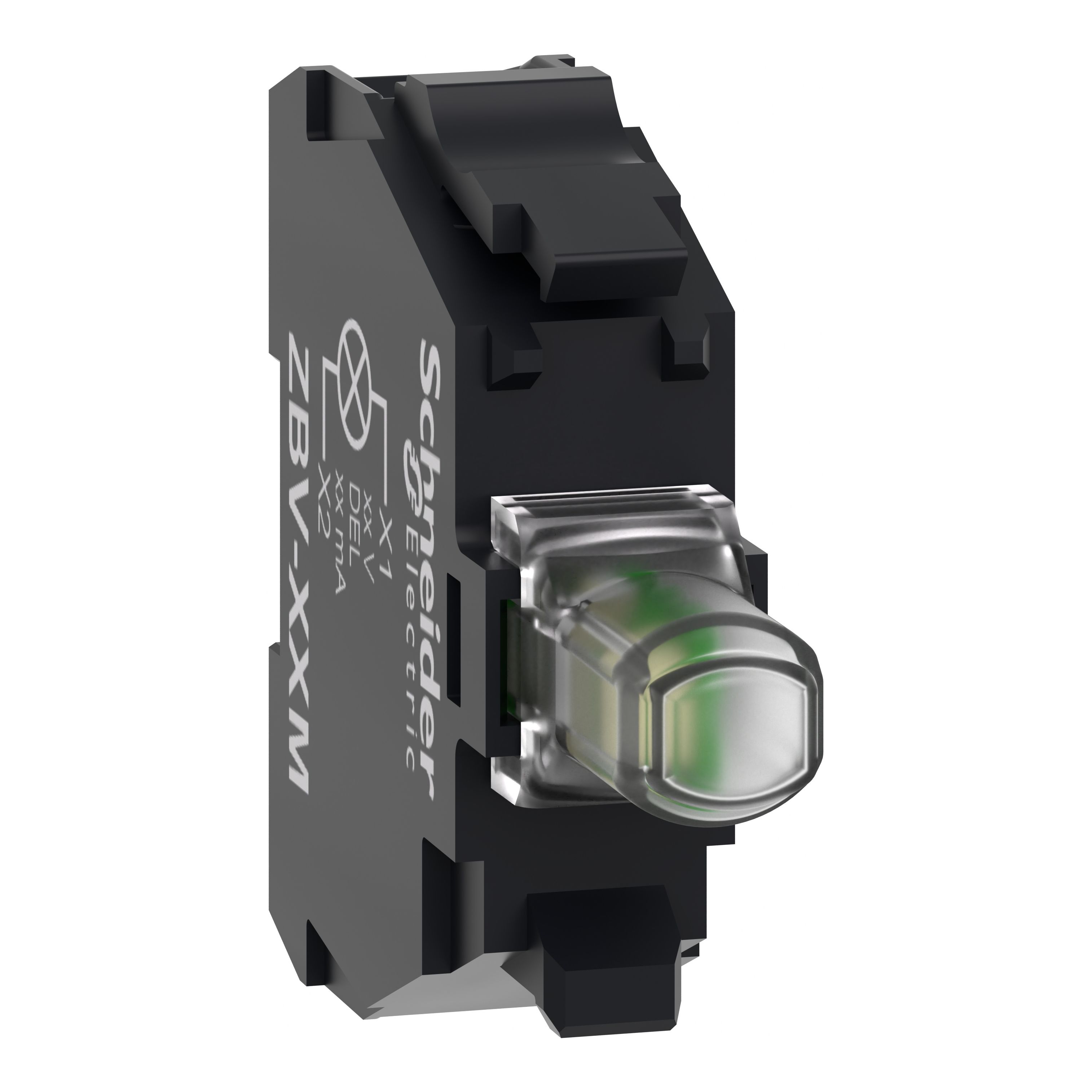 Schneider Electric Harmony Series Contact Block for Use with Push Buttons, 230V, Red Light