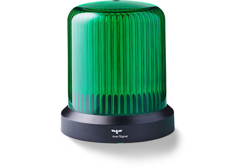 AUER Signal RDMHP Series Green Dimming, Flashing, Pulsating, Rotating, Steady, Strobe Beacon, 110-240 V ac, Horizontal,