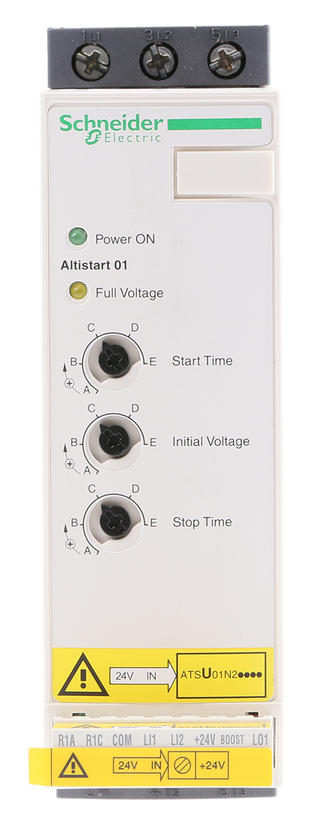 Schneider Electric Altistart U01 and TeSys U Soft Starter, , 15 kW, 480 V ac, 3 Phase, IP20