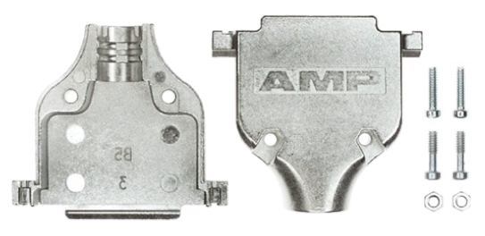 TE Connectivity AMPLIMITE Series Zinc D Sub Backshell, 25 Way