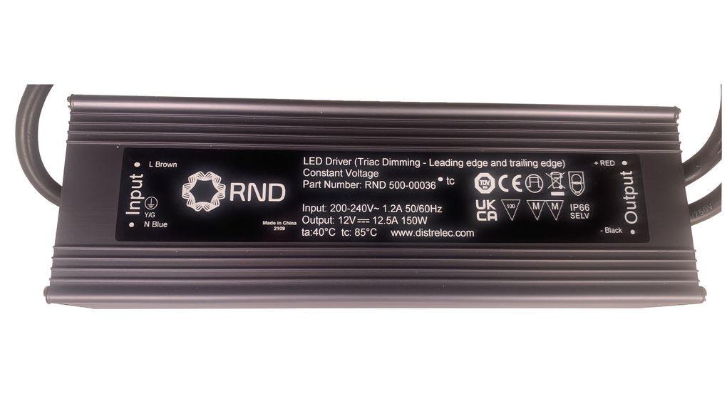 Triac Dimmable CV LED Driver 150W 24V