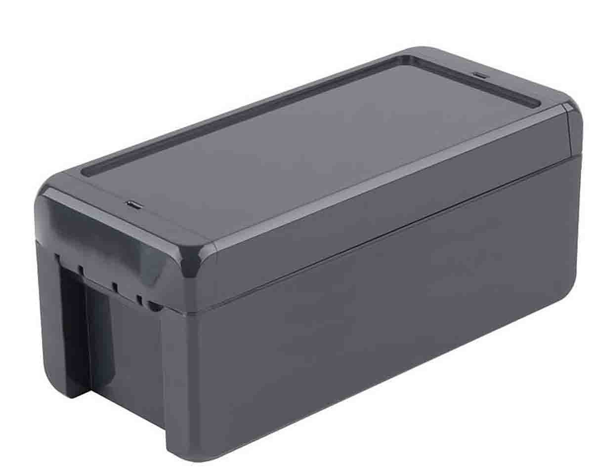 Bopla Bocube Series Graphite Grey ABS Enclosure, IP66, IP68, Graphite Grey Lid, 191 x 80 x 90mm