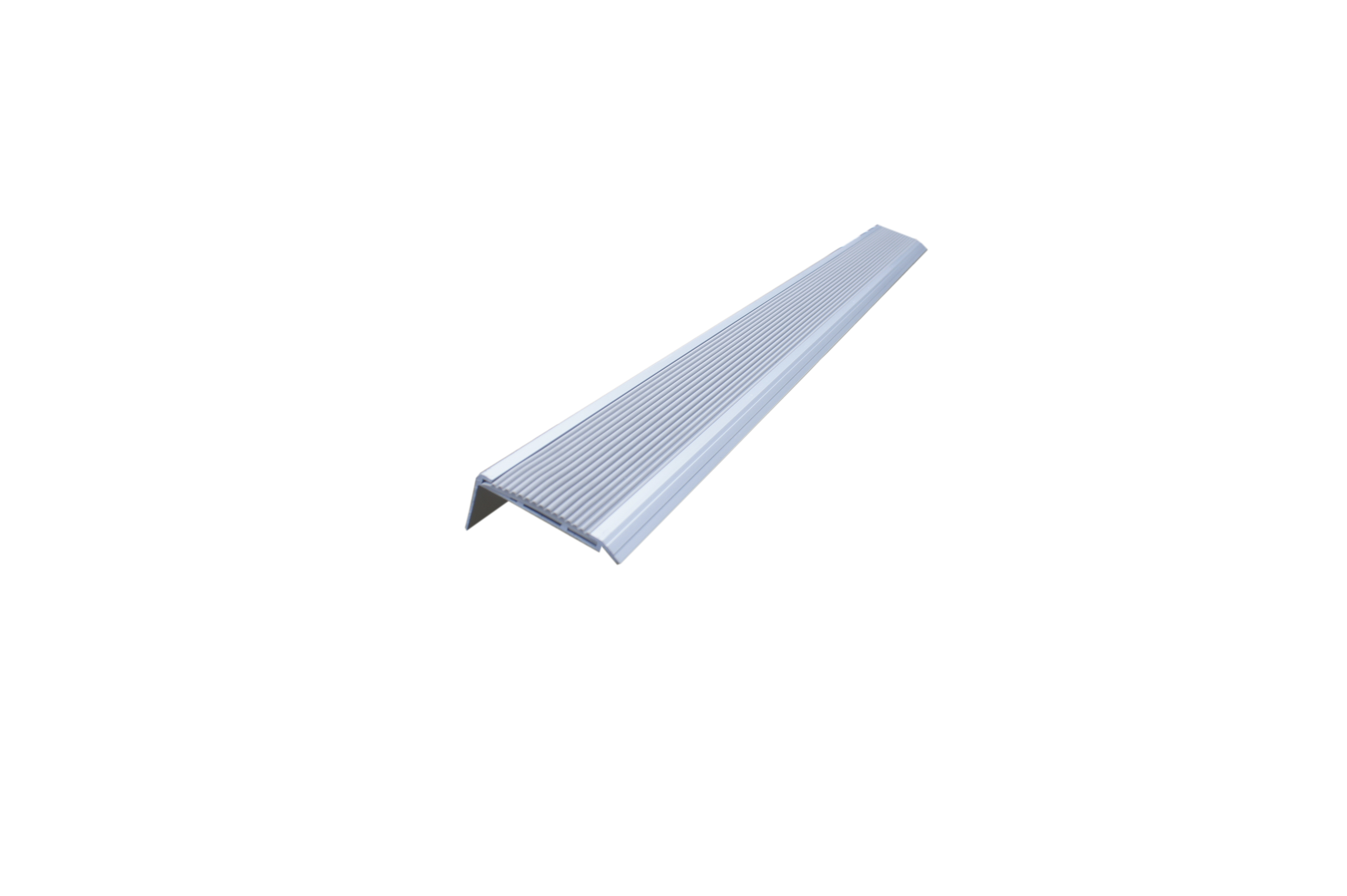 RS PRO Grey Stair Nosing Aluminum, PVC Nosing 900mm x 70mm x 5mm