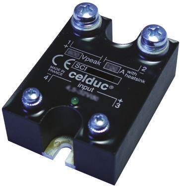 Celduc SCI Series Solid State Relay, 50 A Load, Panel Mount, 650 V dc Load, 32 V dc Control