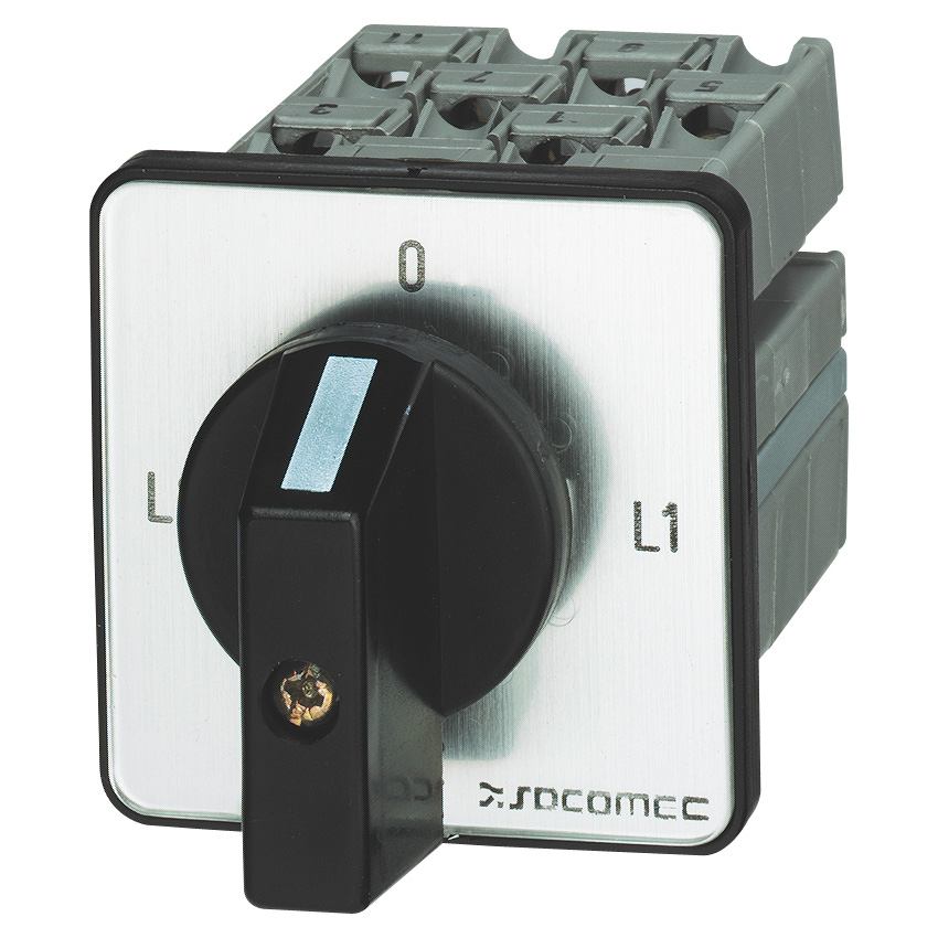 Socomec Panel Mount Changeover Switch - 16A Maximum Current, IP44