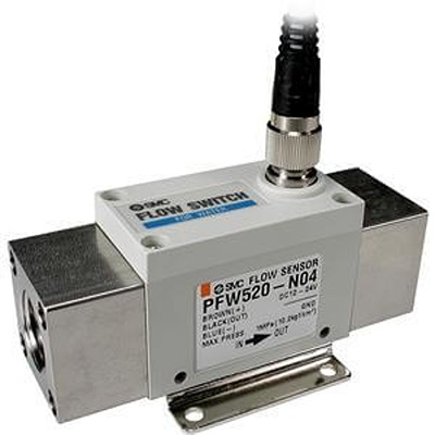 SMC PF2W520 Series Flow Sensor for Water, 2 L/min Min, 16 L/min Max