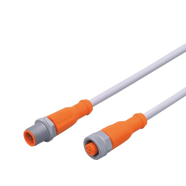 ifm electronic Male 1 way M12 to Female 1 way M12 Sensor Actuator Cable, 0.5 m