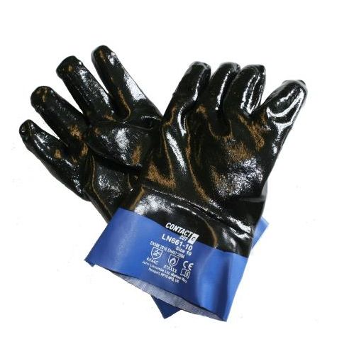 Liscombe Blue Nylon Nitrile Cut Resistant Gloves, Size 10, Nitrile Coating
