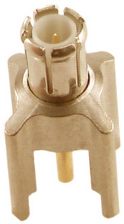 Huber+Suhner 81_MCX Series Plug PCB Mount Coaxial PCB Connector, PCB Termination, Straight Body