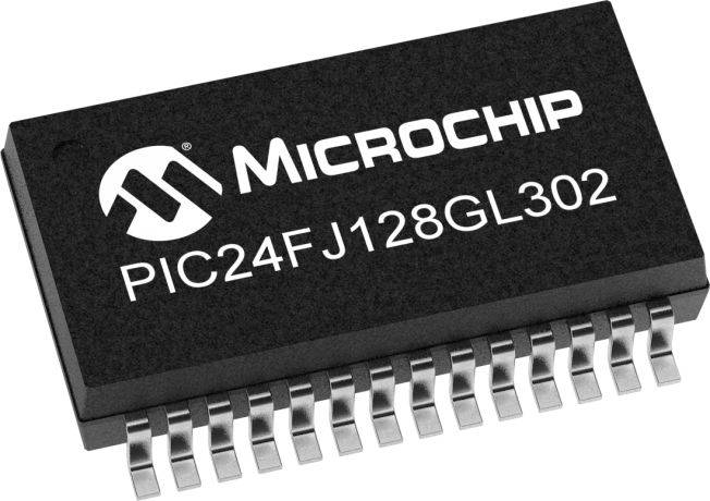 Microchip PIC24FJ128GL302-I/ML, 16 bit PIC, PIC24FJ Microcontroller, 32 MHz, 128kB FLASH, 28-Pin QFN