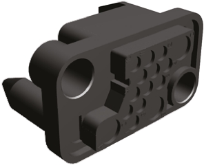 TE Connectivity, Metrimate Male Connector Housing, 5.08mm Pitch, 15 Way, 5 Row