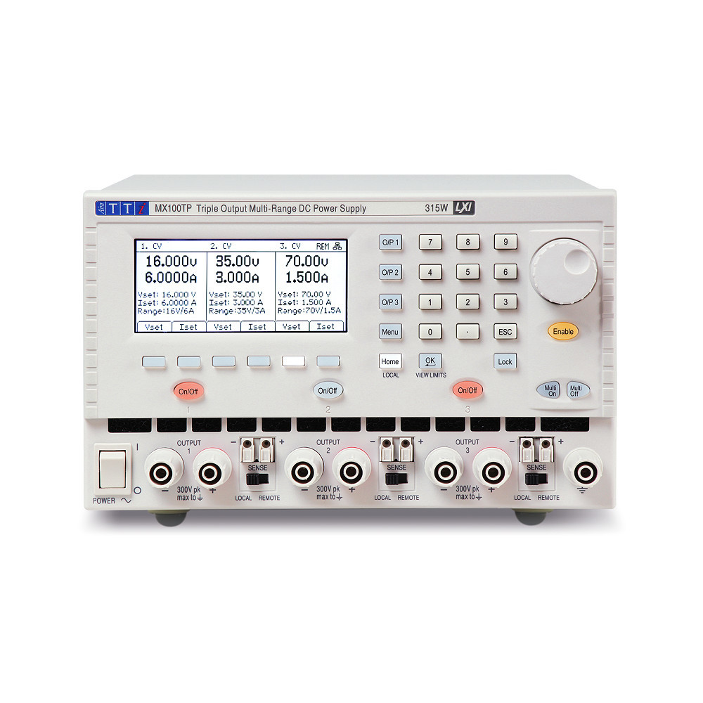 Aim-TTi MX Series Digital Bench Power Supply, 0 → 16V, 0 → 3A, 3-Output, 315W