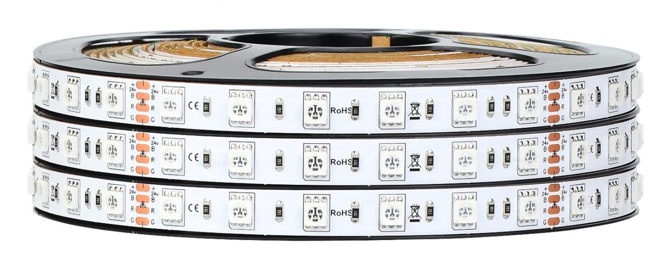 RS PRO 24V dc RGB LED Strip Light, 4000K Colour Temp, 1m Length