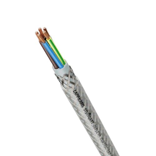 Lapp ÖLFLEX CLASSIC 100 CY Control Cable, 2 Cores, 1.5 mm² CSA 16 AWG, Screened, 50 m, Grey Polyvinyl Chloride Sheath