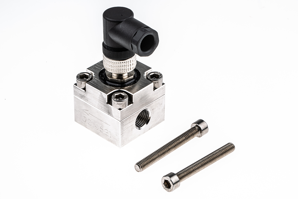 RS PRO Oval Gear Flow Meter for Liquid, 0.01 L/min Min, 1 L/min Max