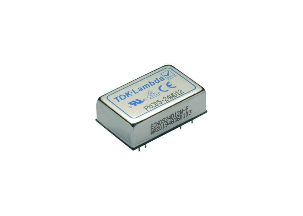 TDK-Lambda PXC05 DC-DC Converter, 5V dc/ 1A Output, 18 → 75 V dc Input, 5W, Through Hole, +105°C Max Temp -55°C
