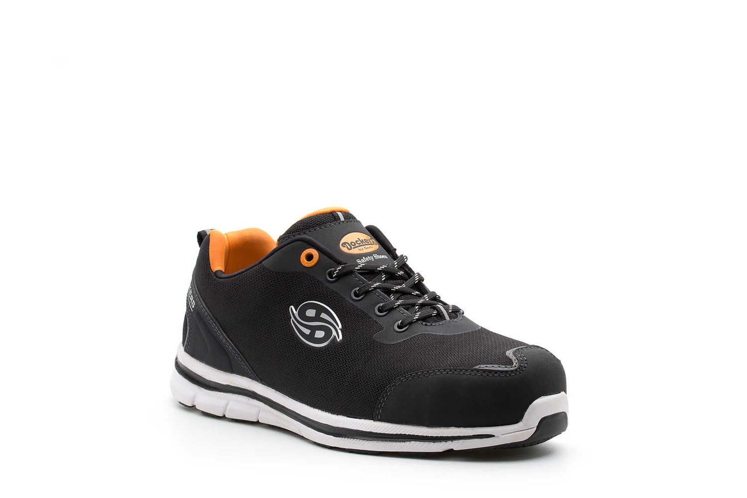 Dockers by Gerli GALANTIS S1P Unisex Black/White Aluminium Toe Capped Safety Shoes, UK 10.5, EU 45