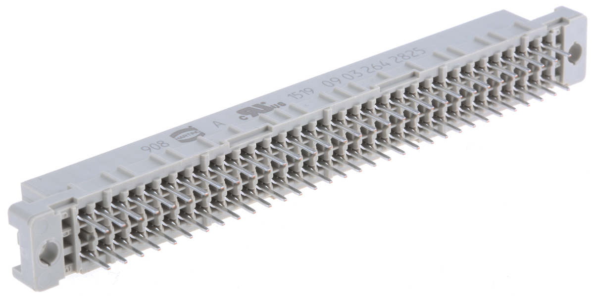 HARTING 64 Way 2.54mm Pitch, Type C Class C1, 2 Row, Straight DIN 41612 Connector, Socket