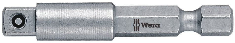 Wera 1/4 in Square Adapter, 100 mm Overall
