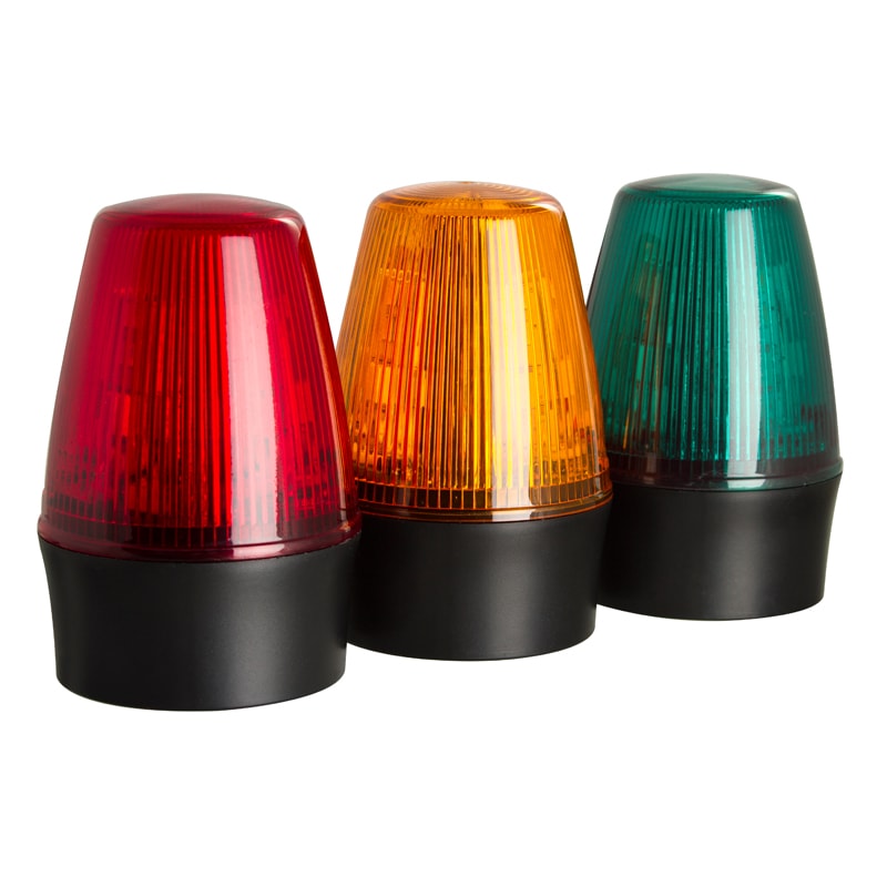 Moflash LEDS100 Series Red Flashing Beacon, 40 → 380 V dc, 85 → 285 V ac, Surface Mount, LED Bulb, IP65