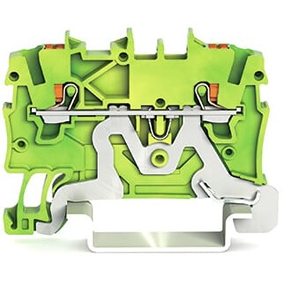 WAGO 2200-1207 TOPJOB S Series Green, Yellow, 1.5mm², 1-Level, Push In Termination, ATEX, CSA, IECEx