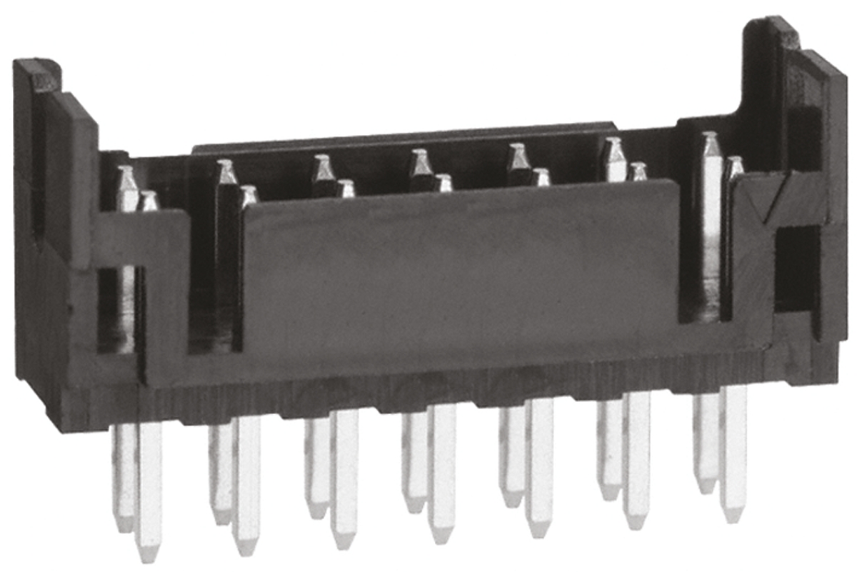 Hirose DF11 Series Straight Through Hole PCB Header, 14 Contact(s), 2 mm Pitch, 2 Row, Shrouded
