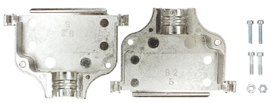 TE Connectivity AMPLIMITE Series Zinc D Sub Backshell, 50 Way
