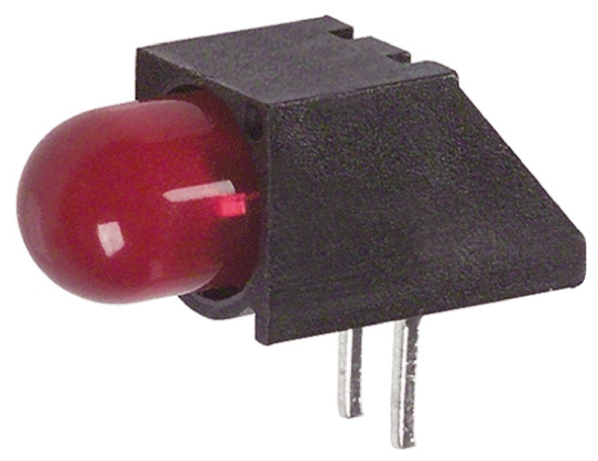 Dialight 550-0507F, Red Right Angle PCB LED Indicator, Through Hole 7.5 V