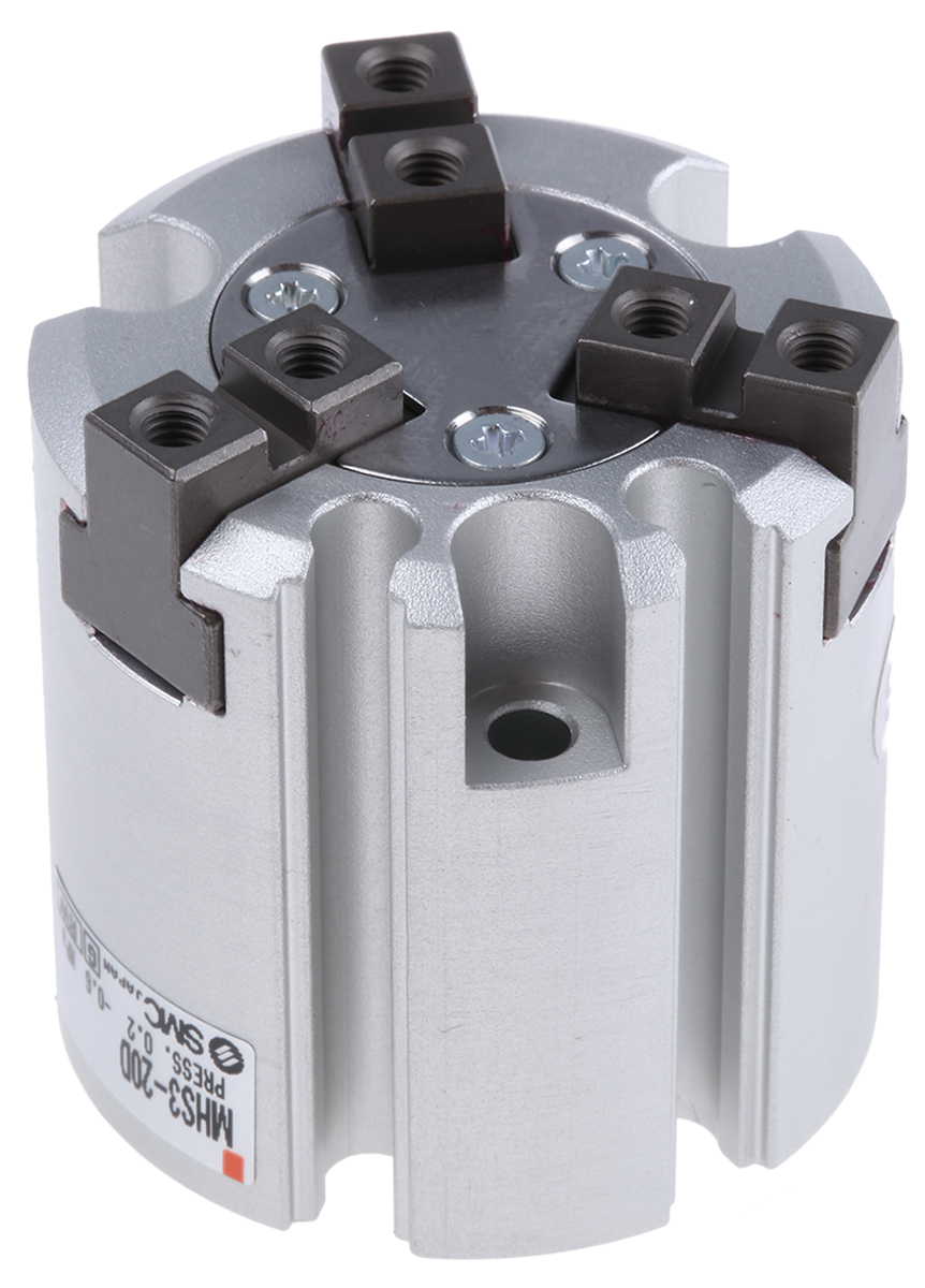 SMC 3 Finger Double Action Pneumatic Gripper, MHS3-20D, Parallel Gripping Type