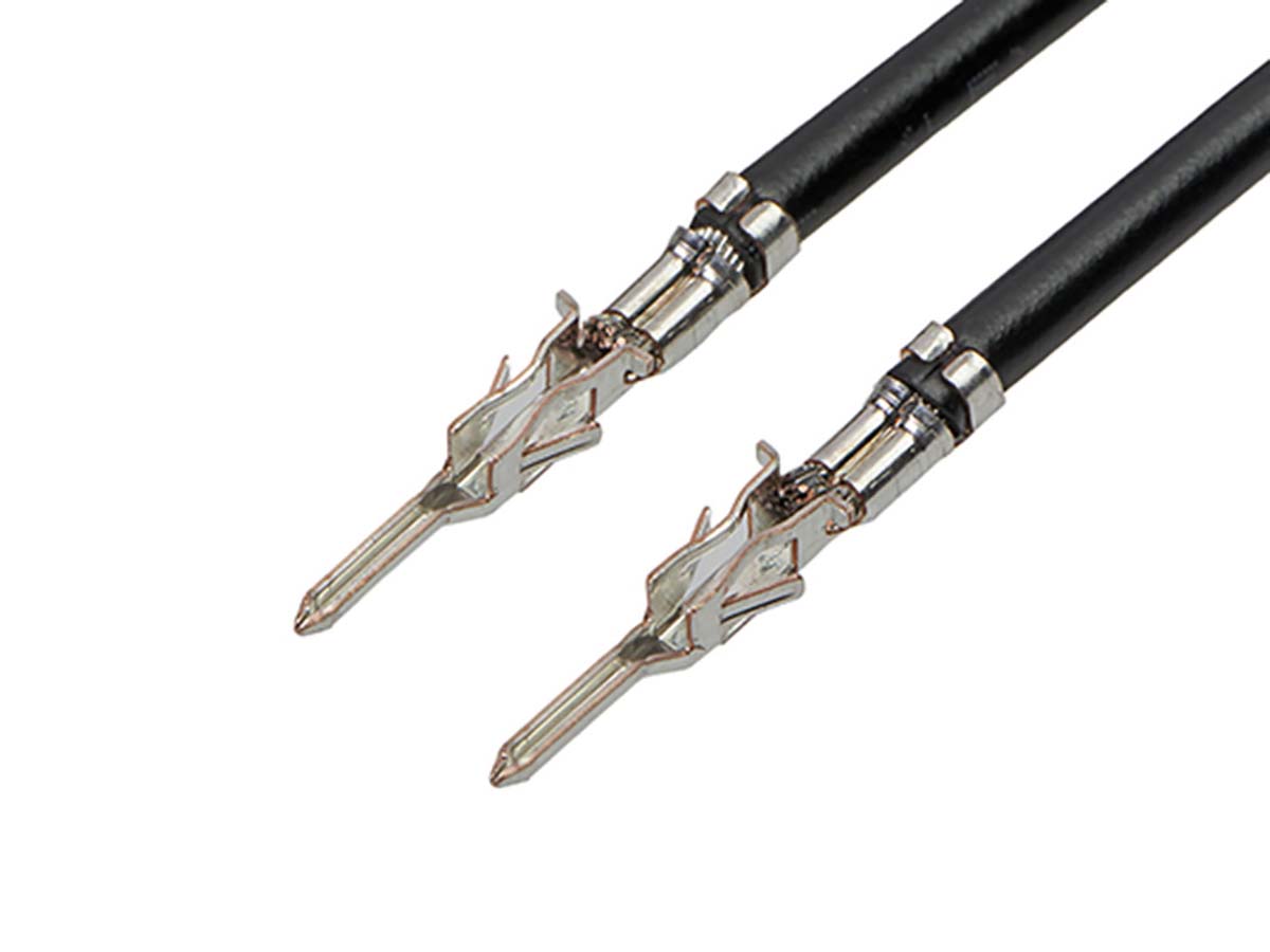 Molex Male Micro-Fit 3.0 to Male Micro-Fit 3.0 Crimped Wire, 225mm, 0.75mm², Black