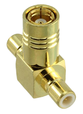 RF Solutions Right Angle 50Ω RF Adapter SMB Socket to SMB Socket