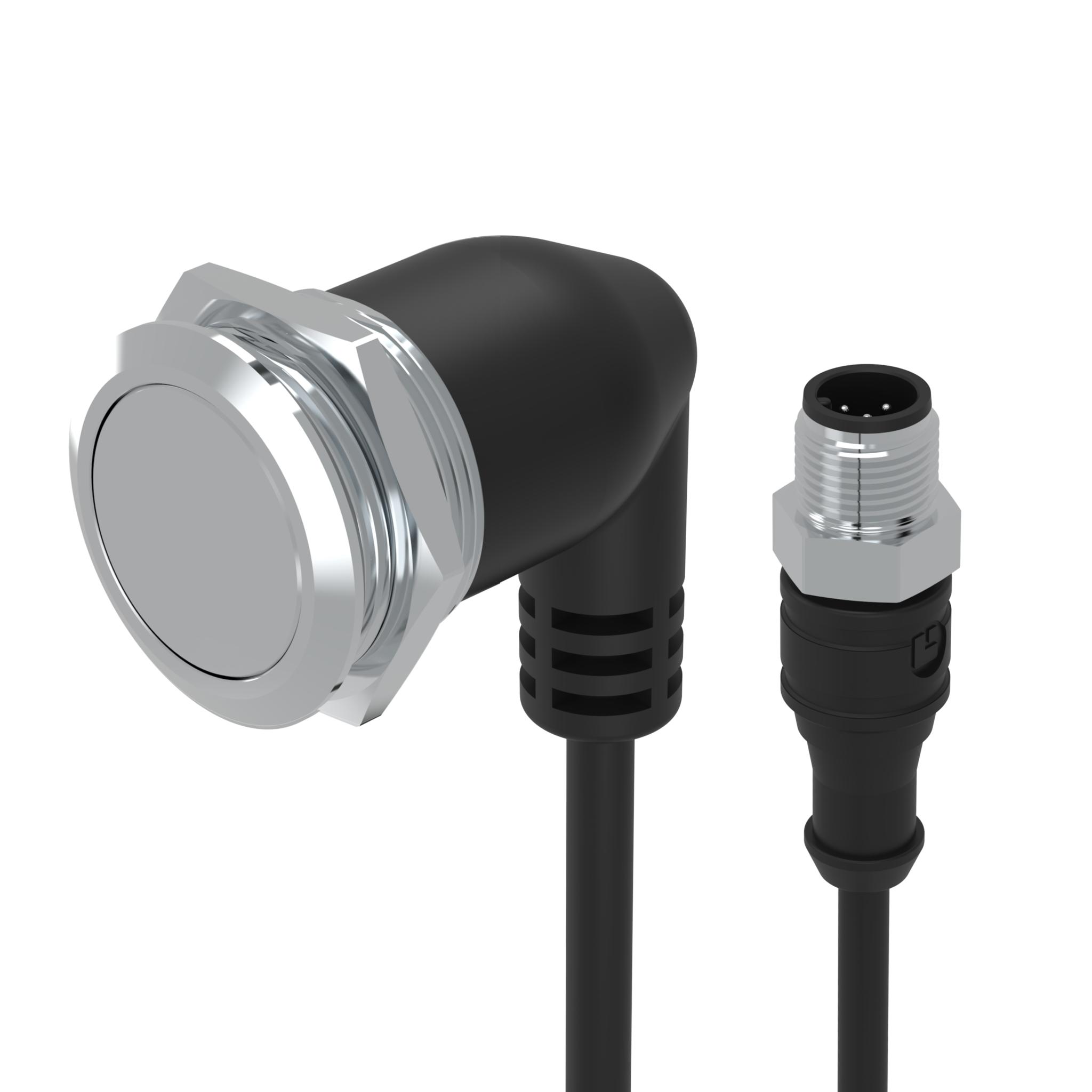 EAO 82 Series Illuminated Push Button Switch, Momentary, Panel Mount, 22mm Cutout, 1CO, Red LED, 35V, IP65, IP67