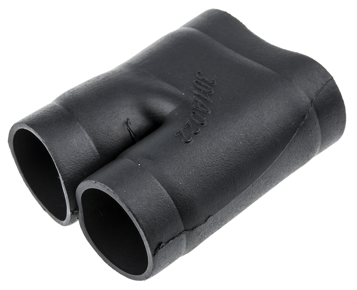 TE Connectivity T Joint Black, Fluid Resistant Elastomer, 13.2mm