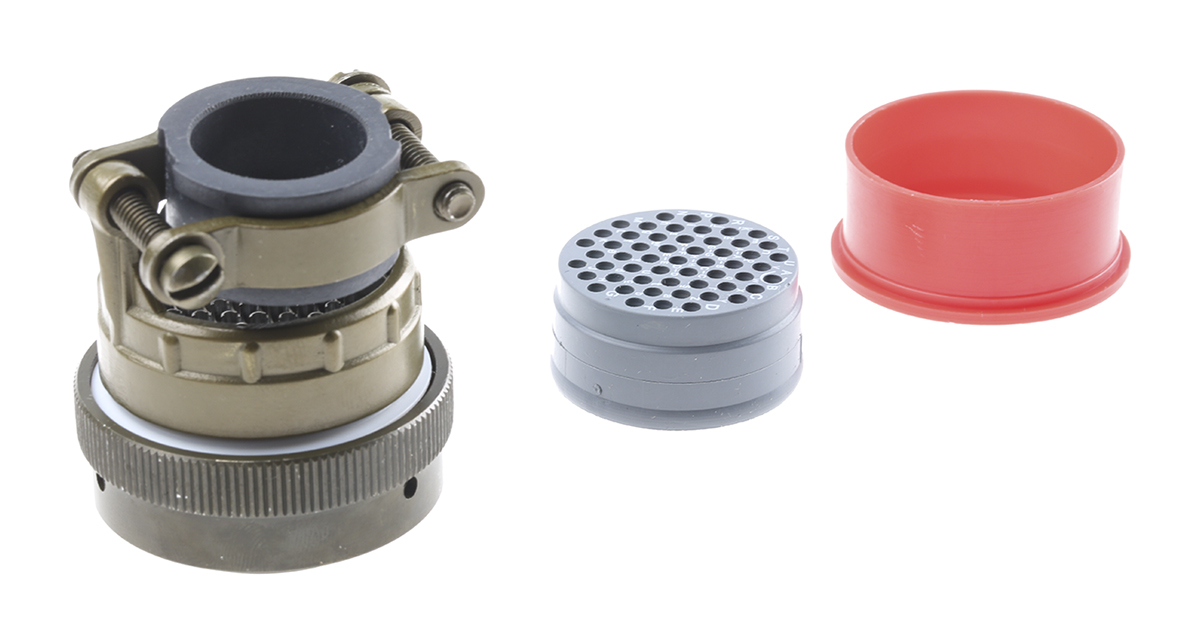 Souriau Sunbank by Eaton, 851, Copper Alloy 55 Way Cable Mount MIL Spec Circular Connector Plug, Socket Contacts,Shell